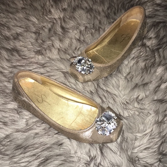 Jessica Simpson Shoes - Jessica Simpson flat with bling on top